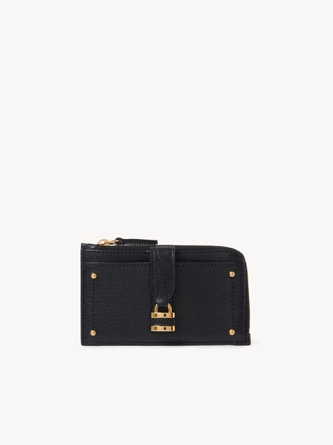 Small Paddington purse with card slots in grained leather