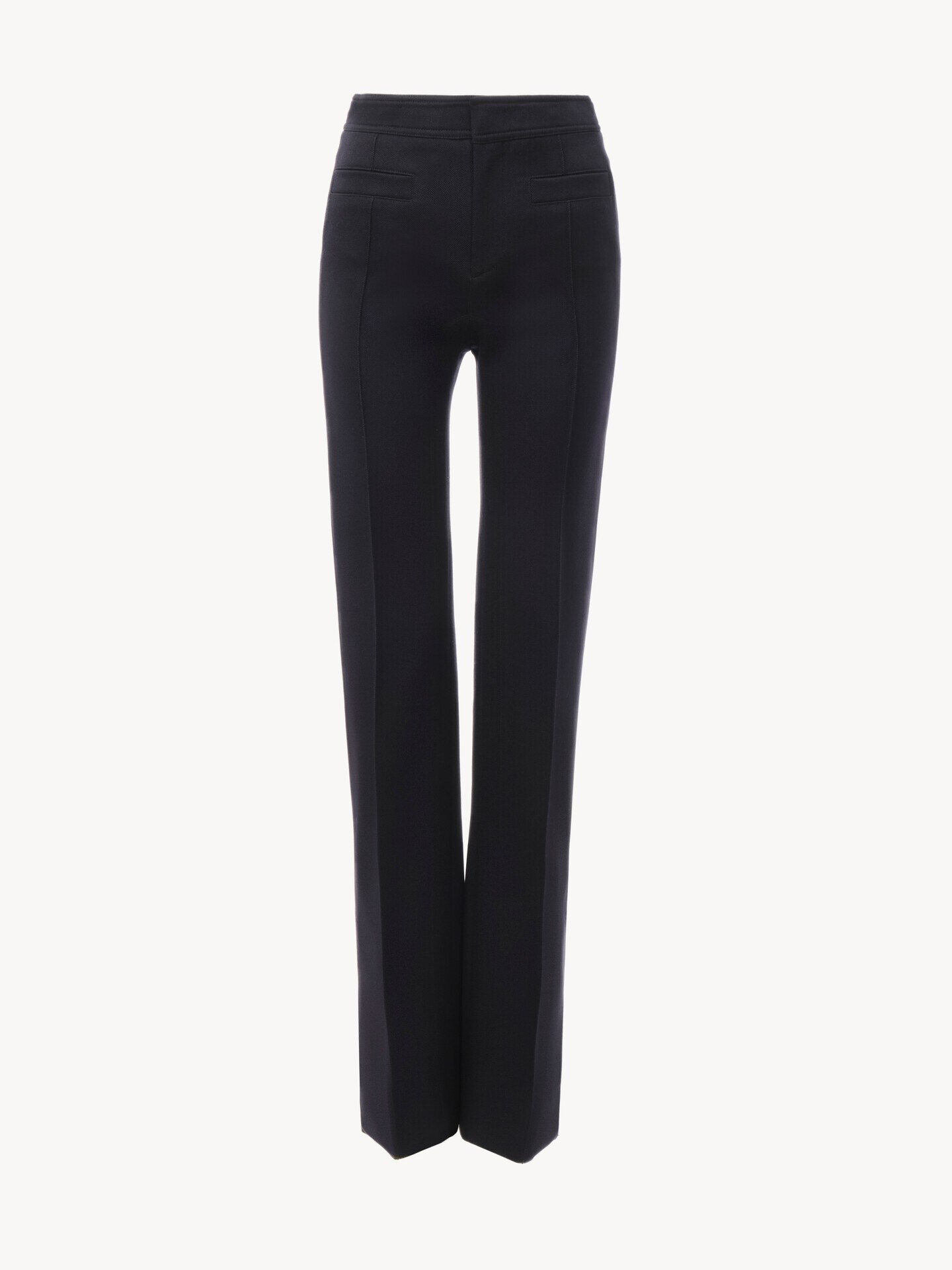 Flared tailored trousers in wool gabardine - 2
