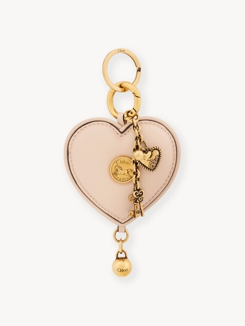 Charm para bolso de Chlo&eacute; Symbols Heart de cuero suave