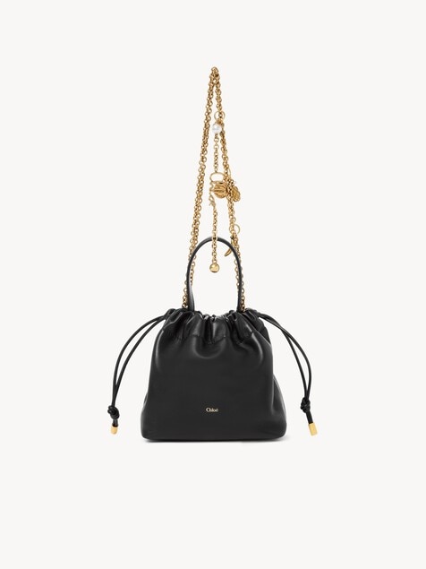 Mini Chloé Icons shoulder bag with chain in soft leather