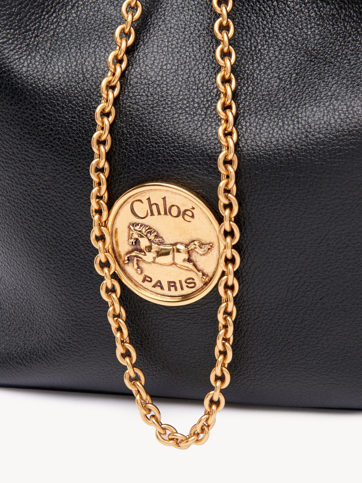 Mochila Bracelet peque&ntilde;a de cuero granulado - 7