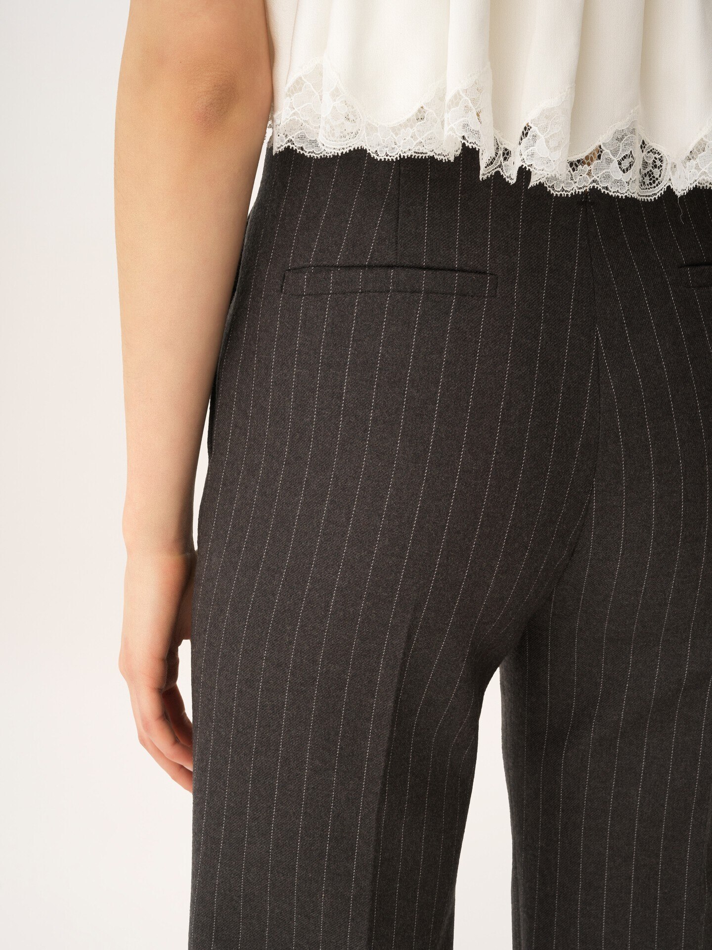 Tailored bootcut trousers in wool - 6