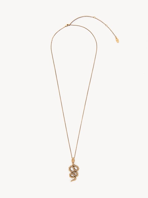 The Chlo&eacute; Snake pendant necklace