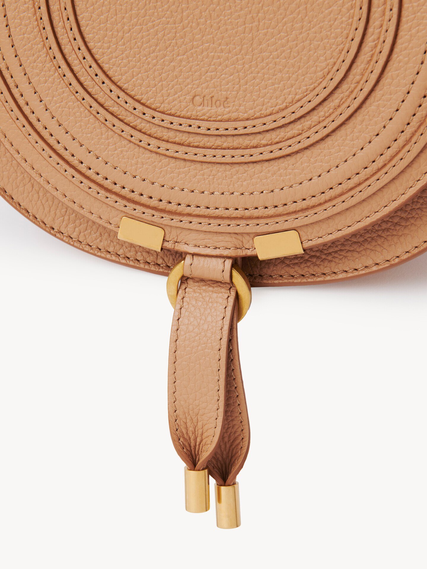 Bolso saddle peque&ntilde;o Marcie de cuero granulado - 9