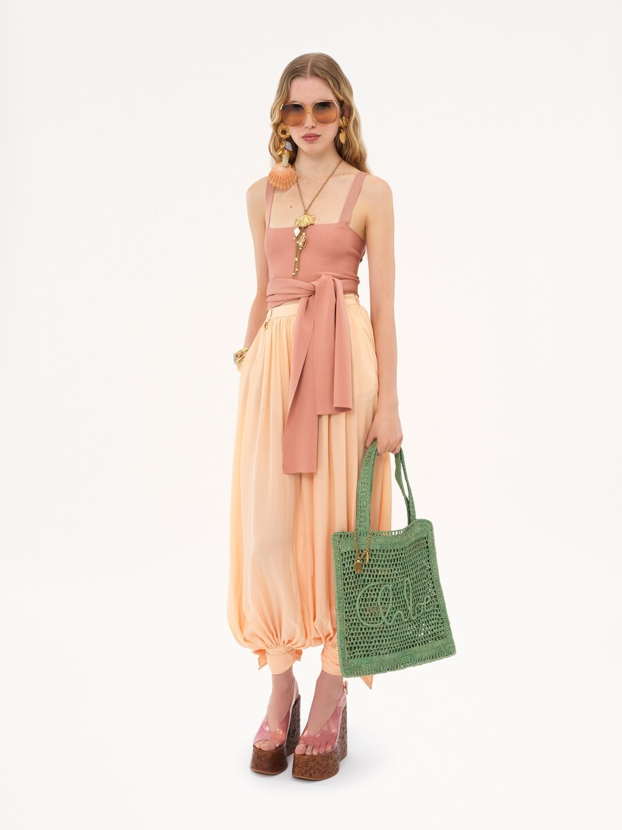 Summer Banana tote bag in raffia - 8