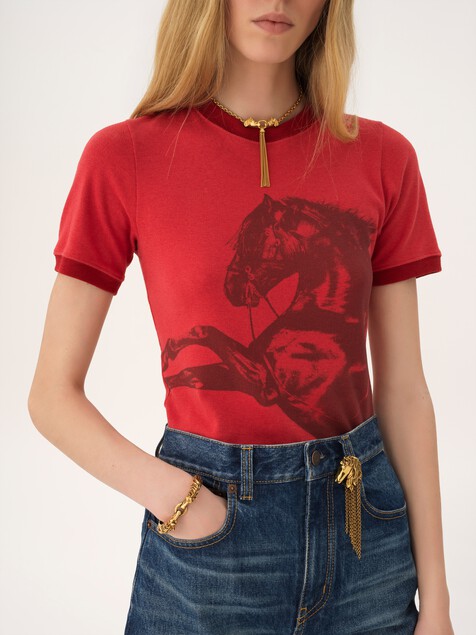 The Chloé Chain Horse cuff