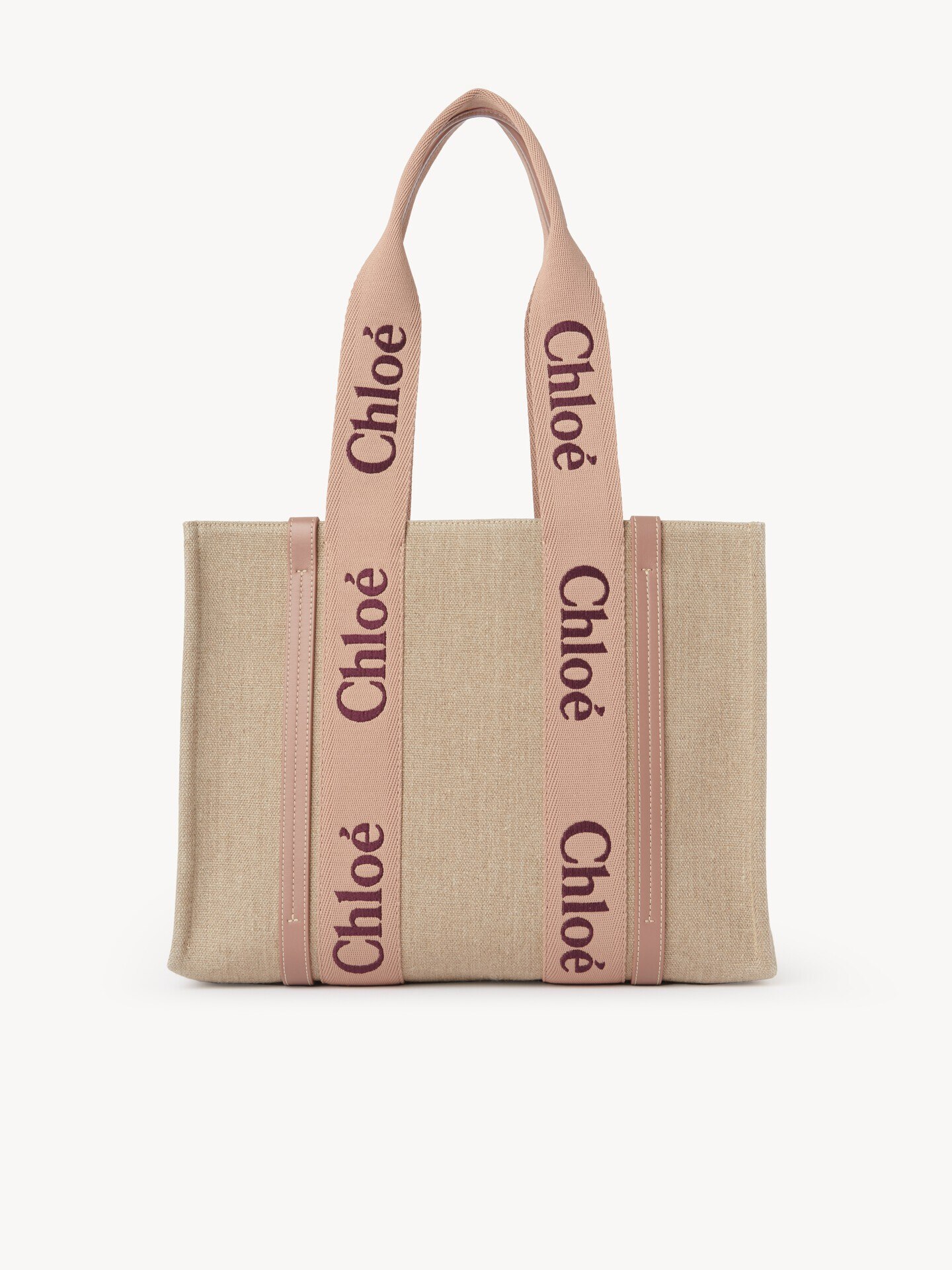 Woody tote bag in linen - 2