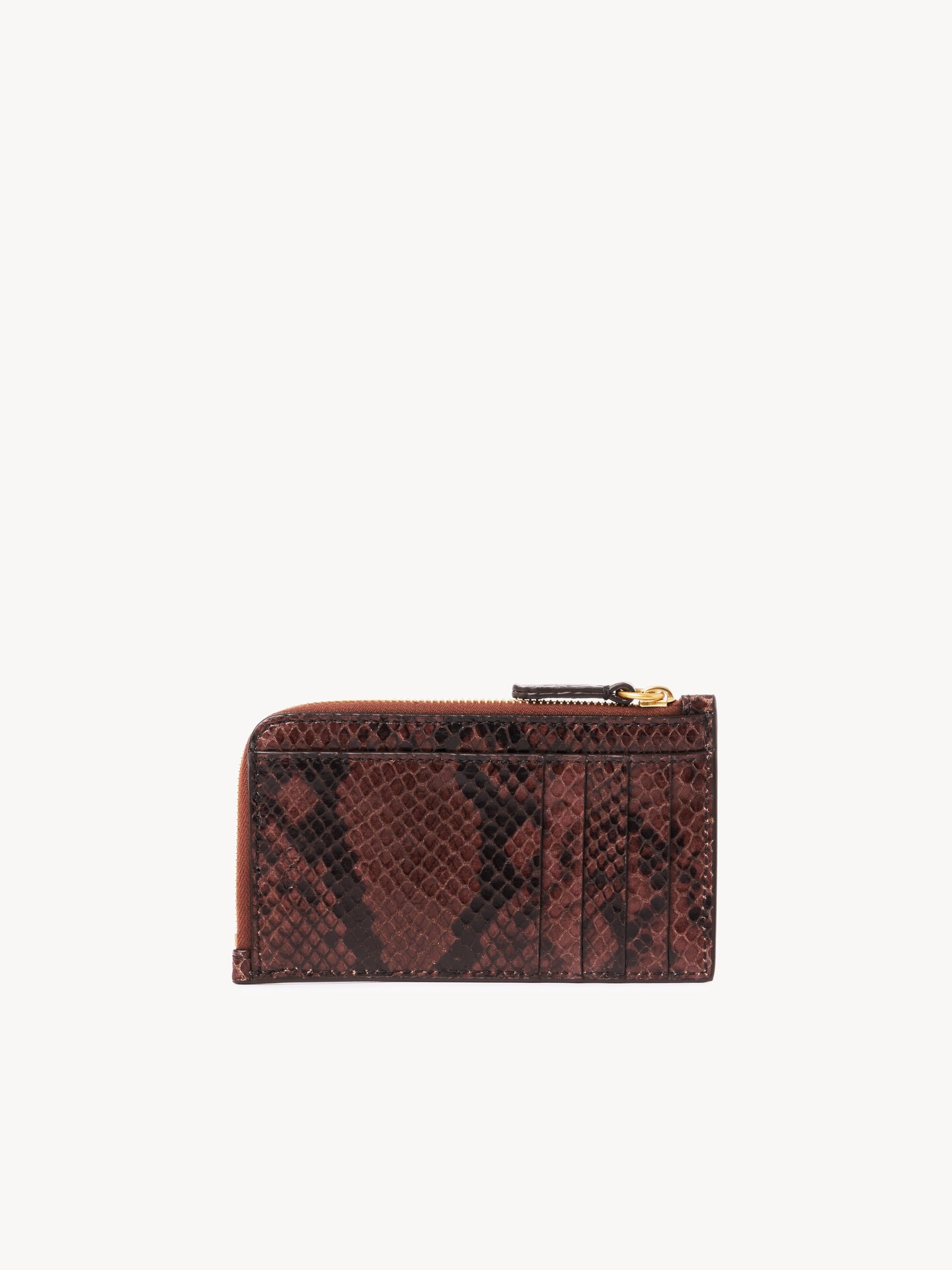 Cartera Paddington peque&ntilde;a con ranuras para tarjetas de cuero efecto pit&oacute;n - 4