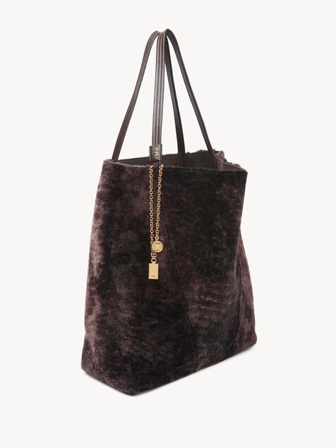 Bolso tote Chlo&eacute; Spin grande de cuero de borrego