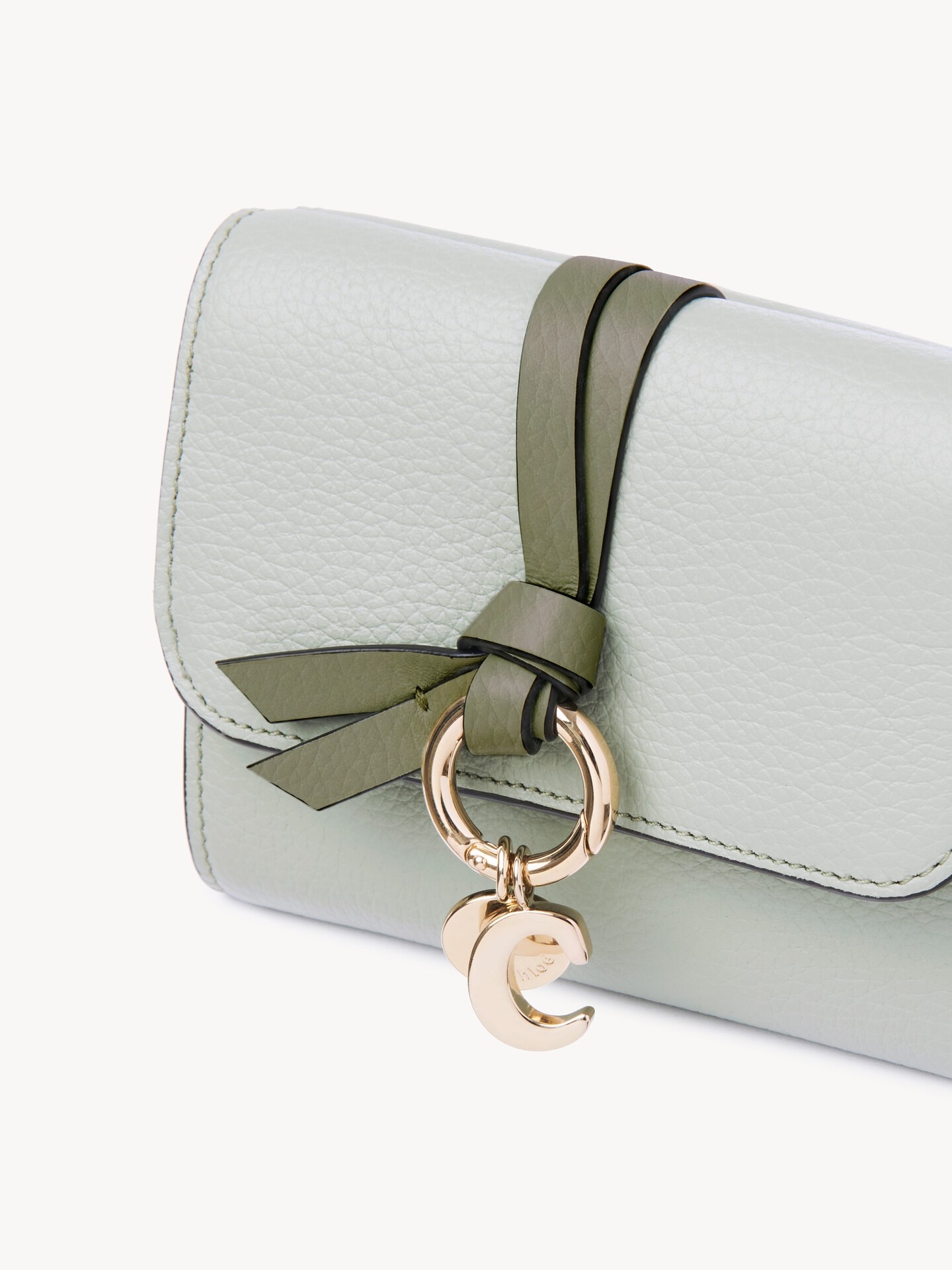 Small Alphabet tri-fold in grained leather - 6