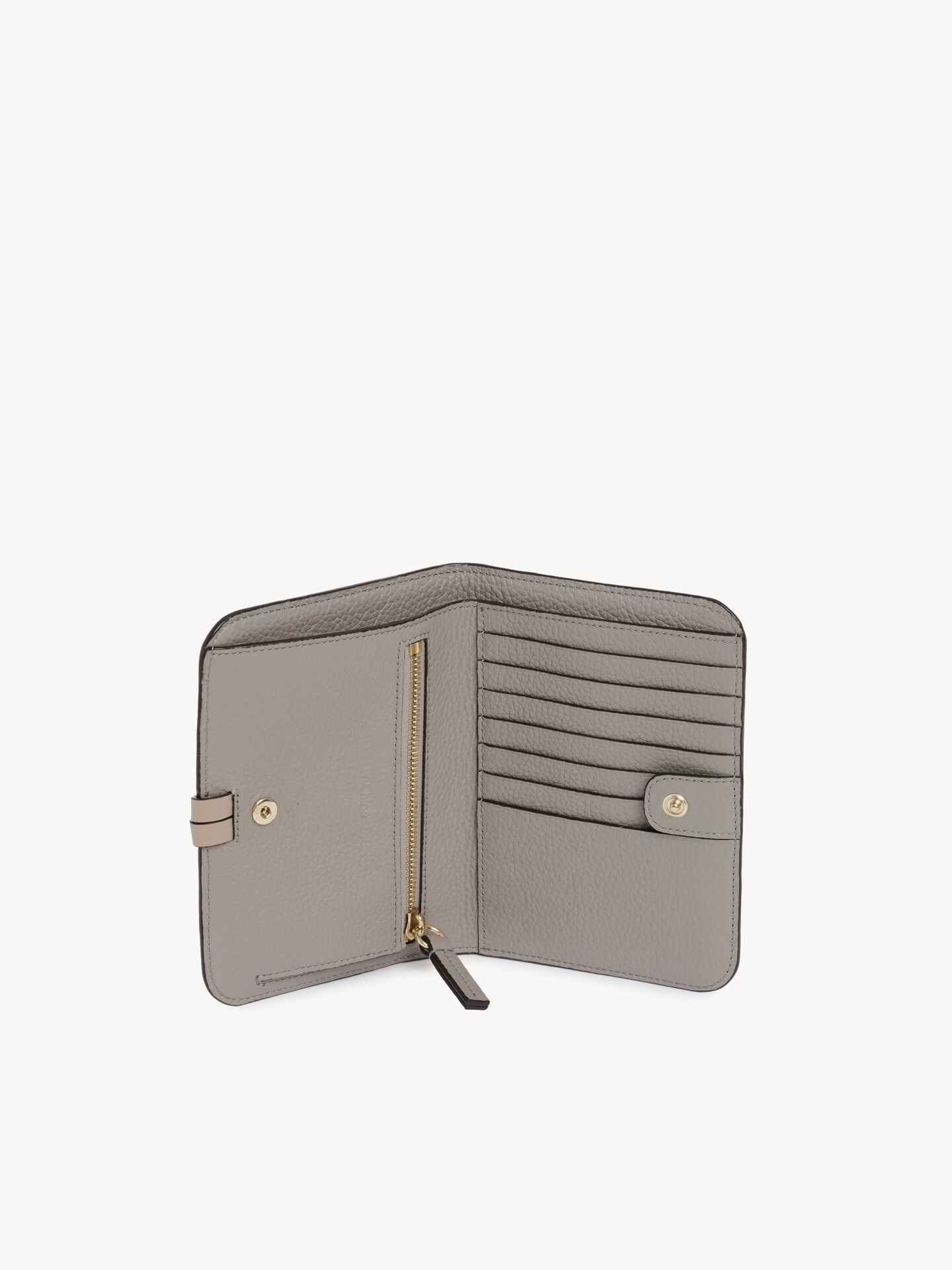 Alphabet bifold wallet in grained leather - 5