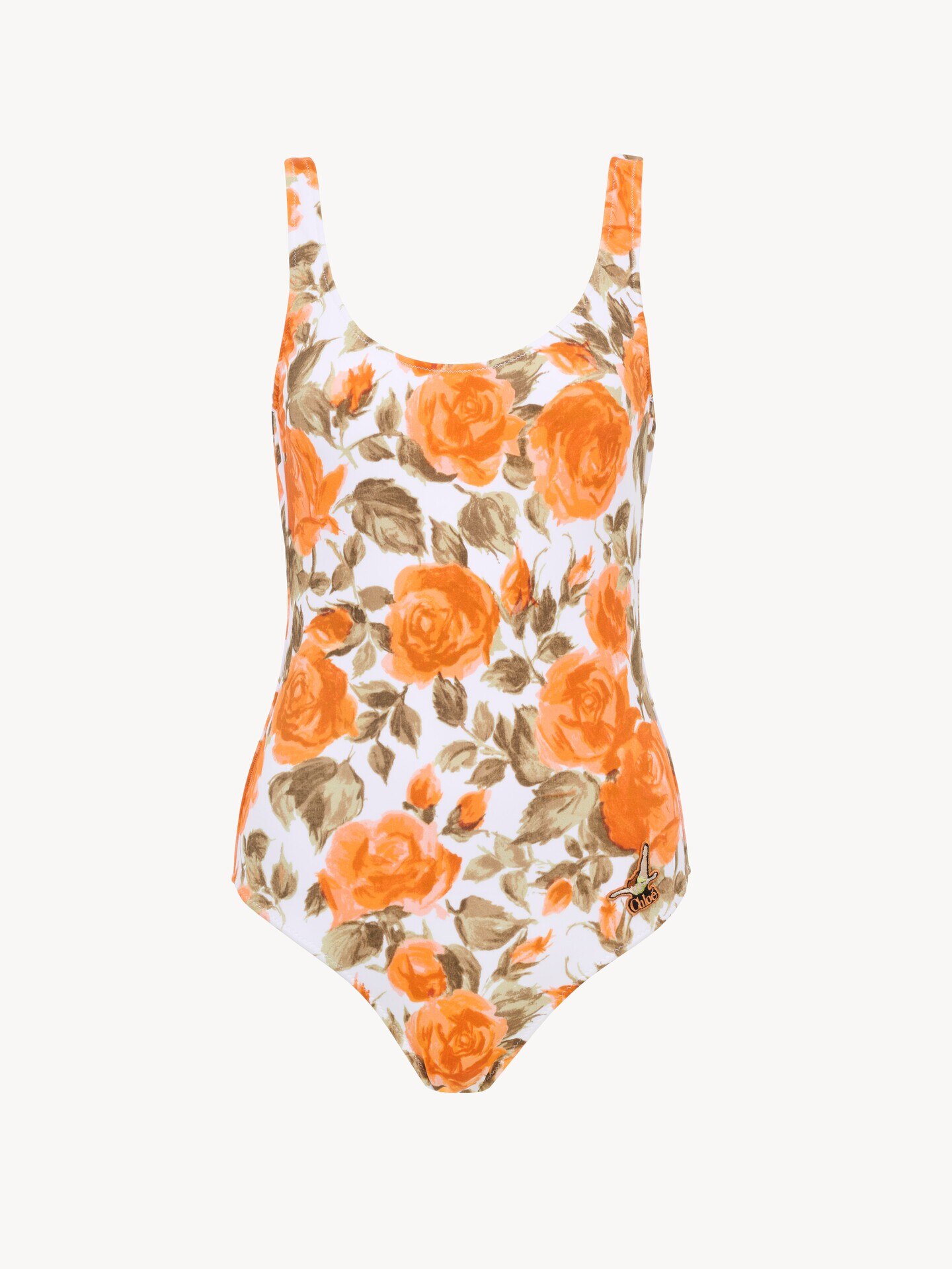 Rose-print one-piece swimsuit - 2