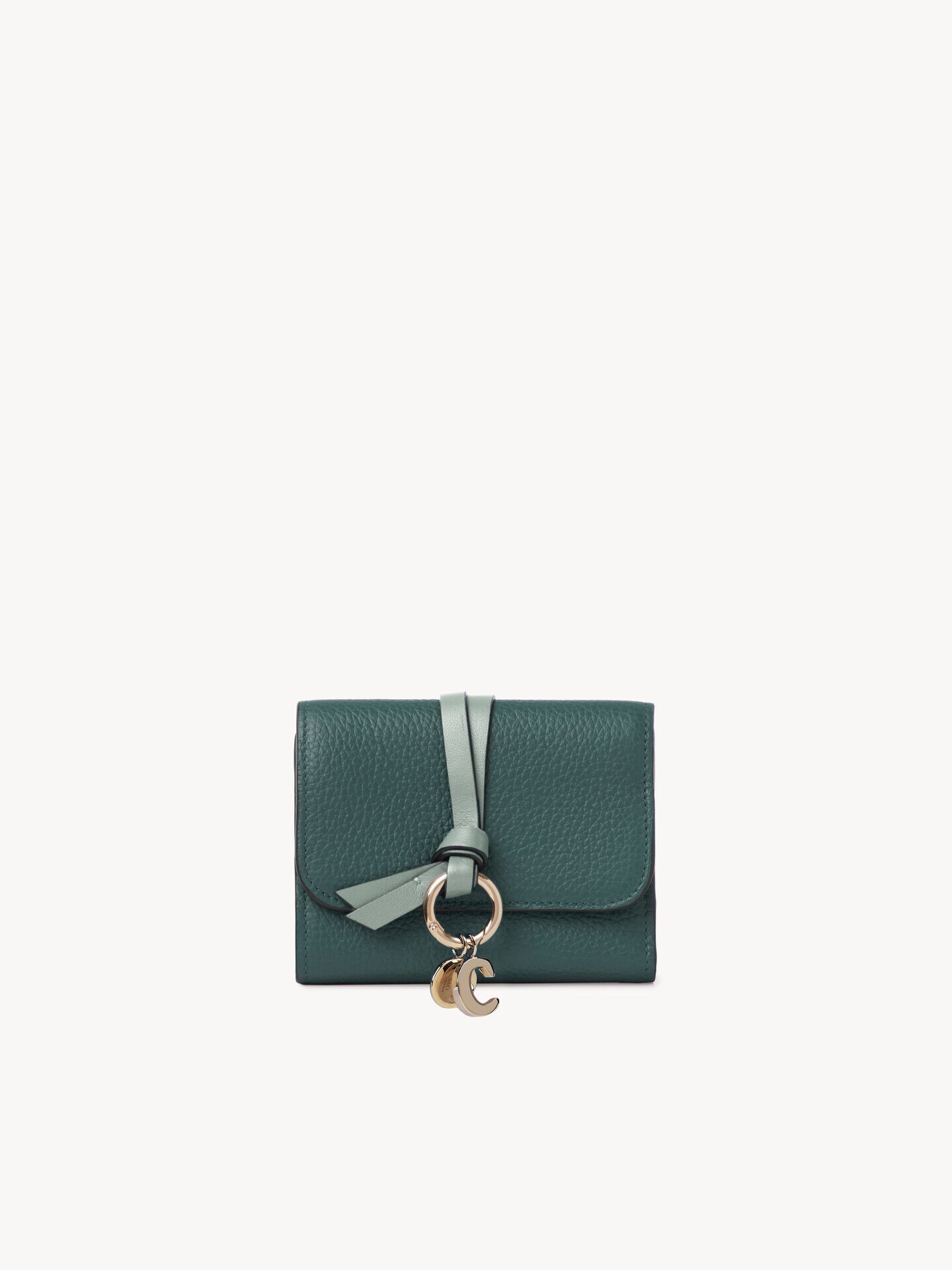 Small Alphabet tri-fold in grained leather - 2