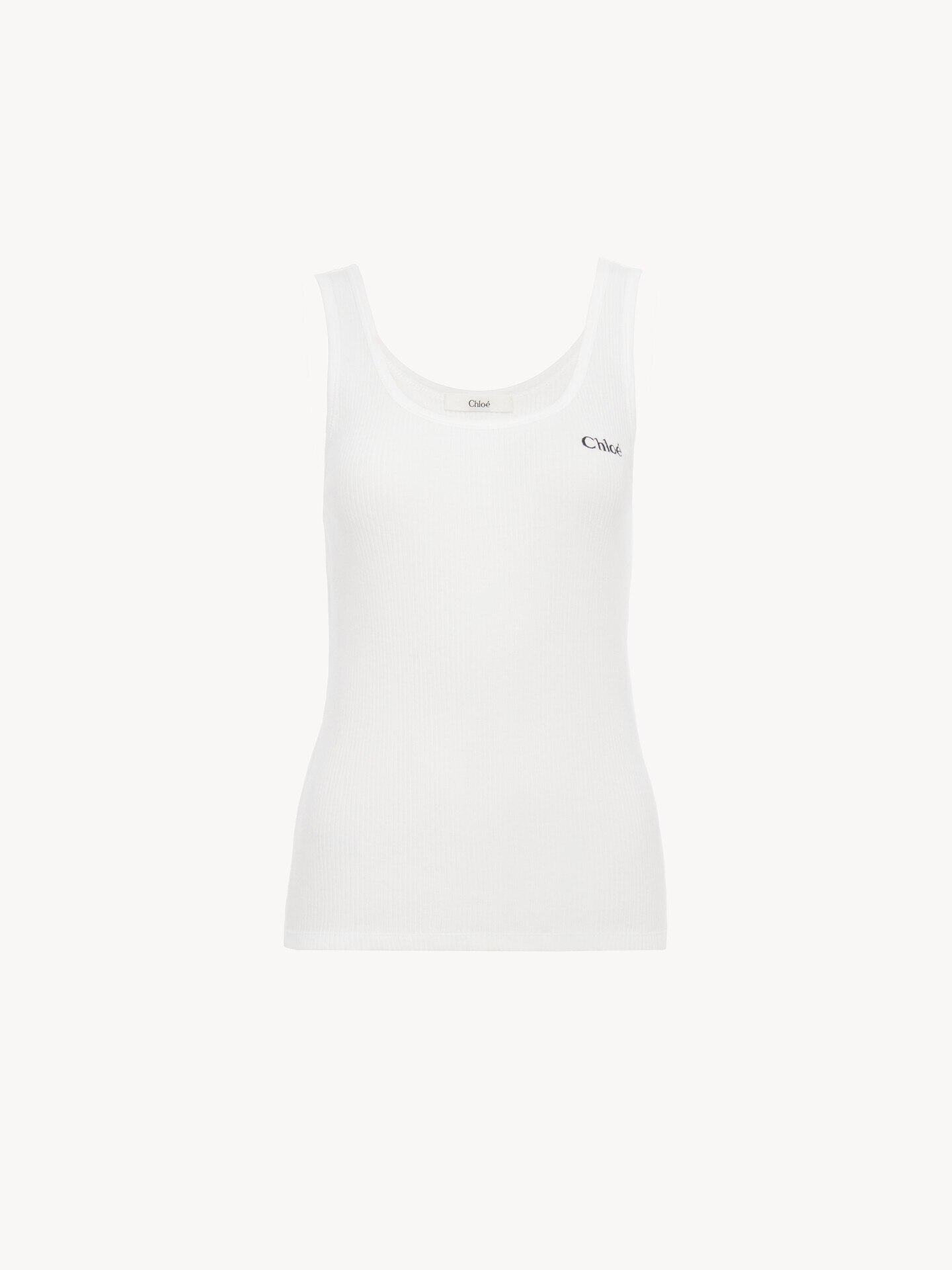 Logo tank top in jersey - 2
