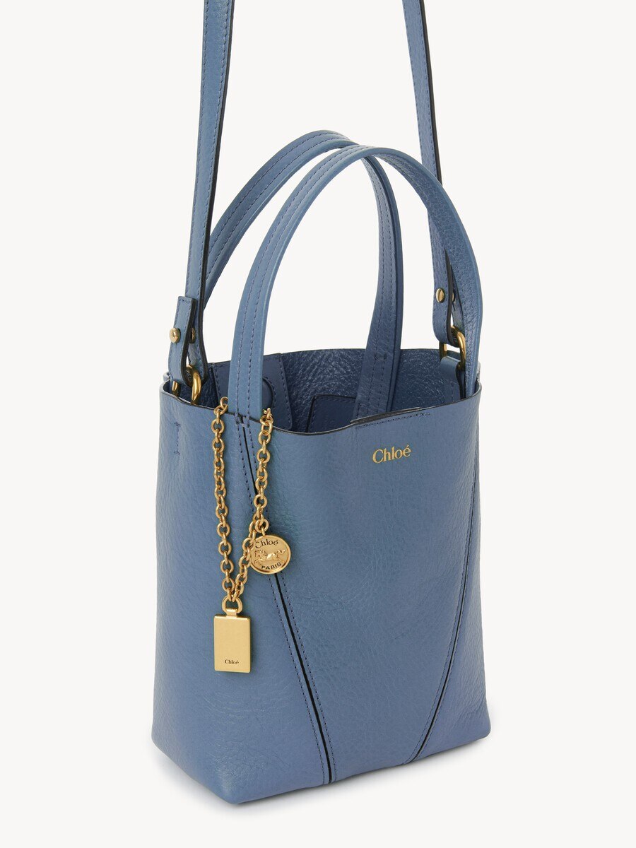 Bolso tote peque&ntilde;o Chlo&eacute; Spin de cuero granulado - 6