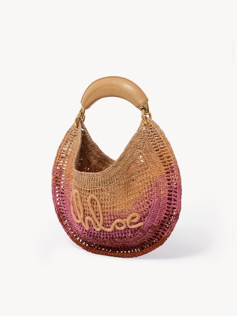 Bolso hobo Summer Banana de rafia