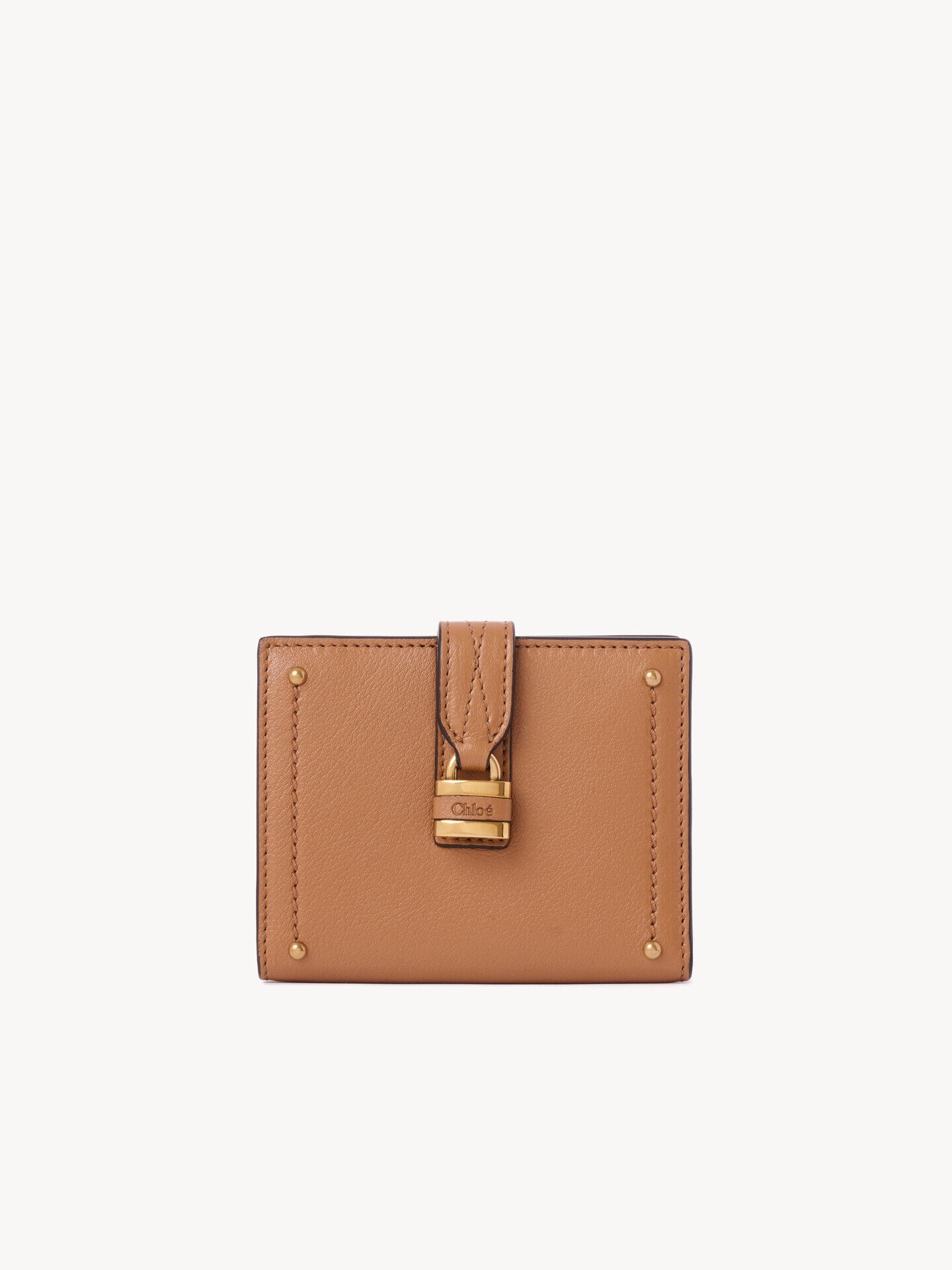 Paddington square wallet in grained leather - 1