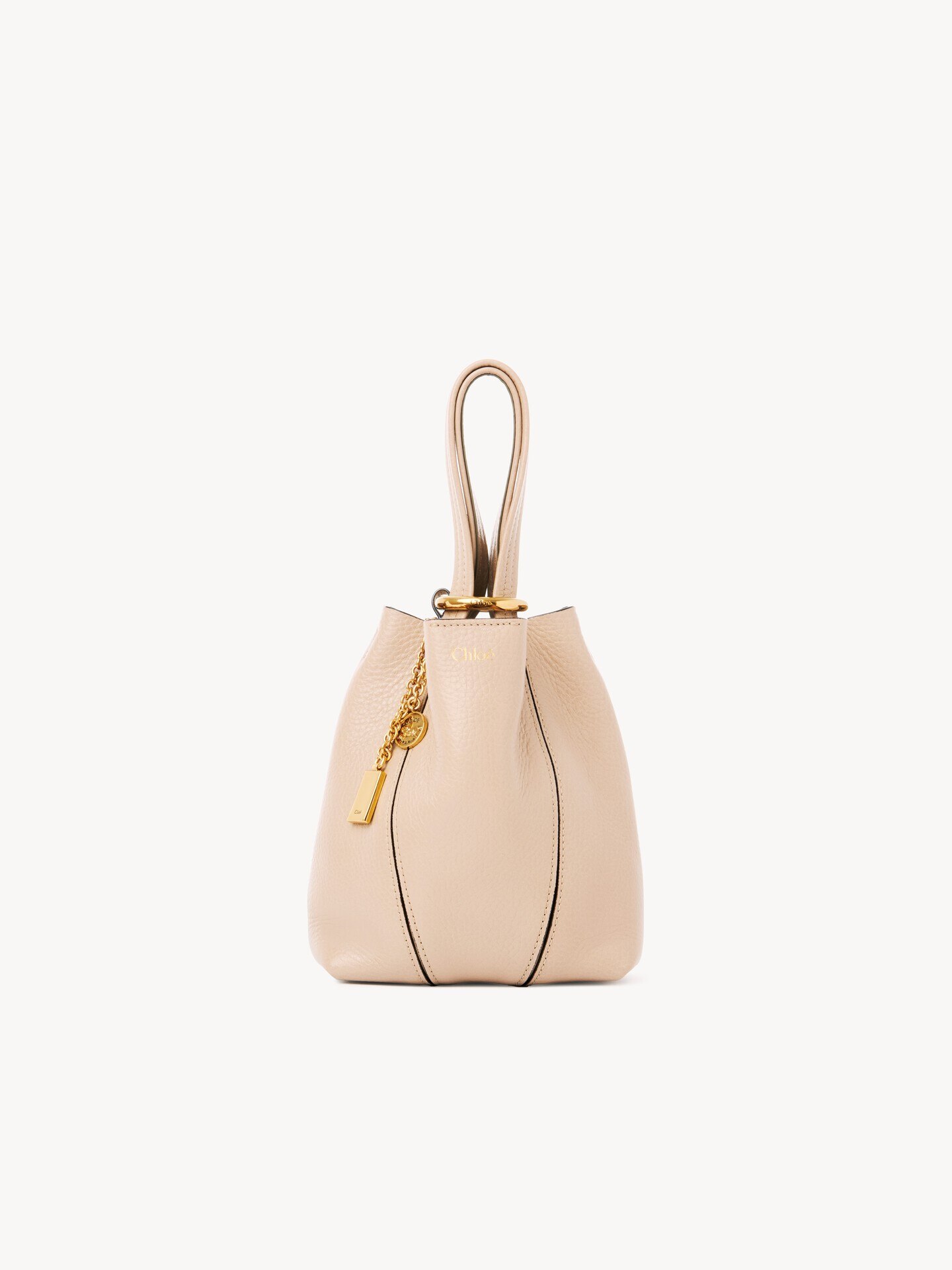 Small Chlo&eacute; Spin tote bag in grained leather - 2
