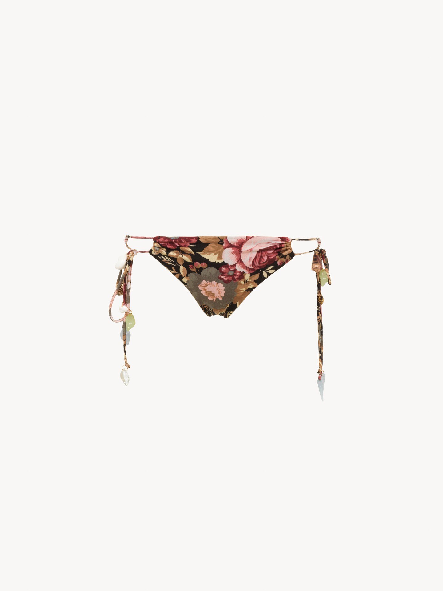 Rose-print bikini bottoms - 1
