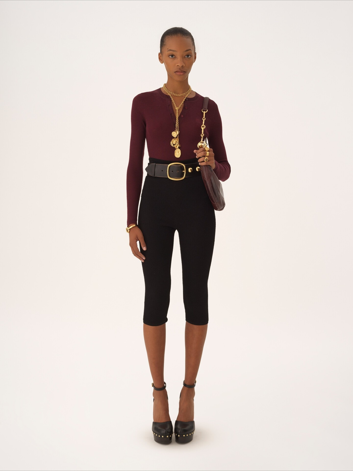 Henley shirt in superfine wool knit - 3