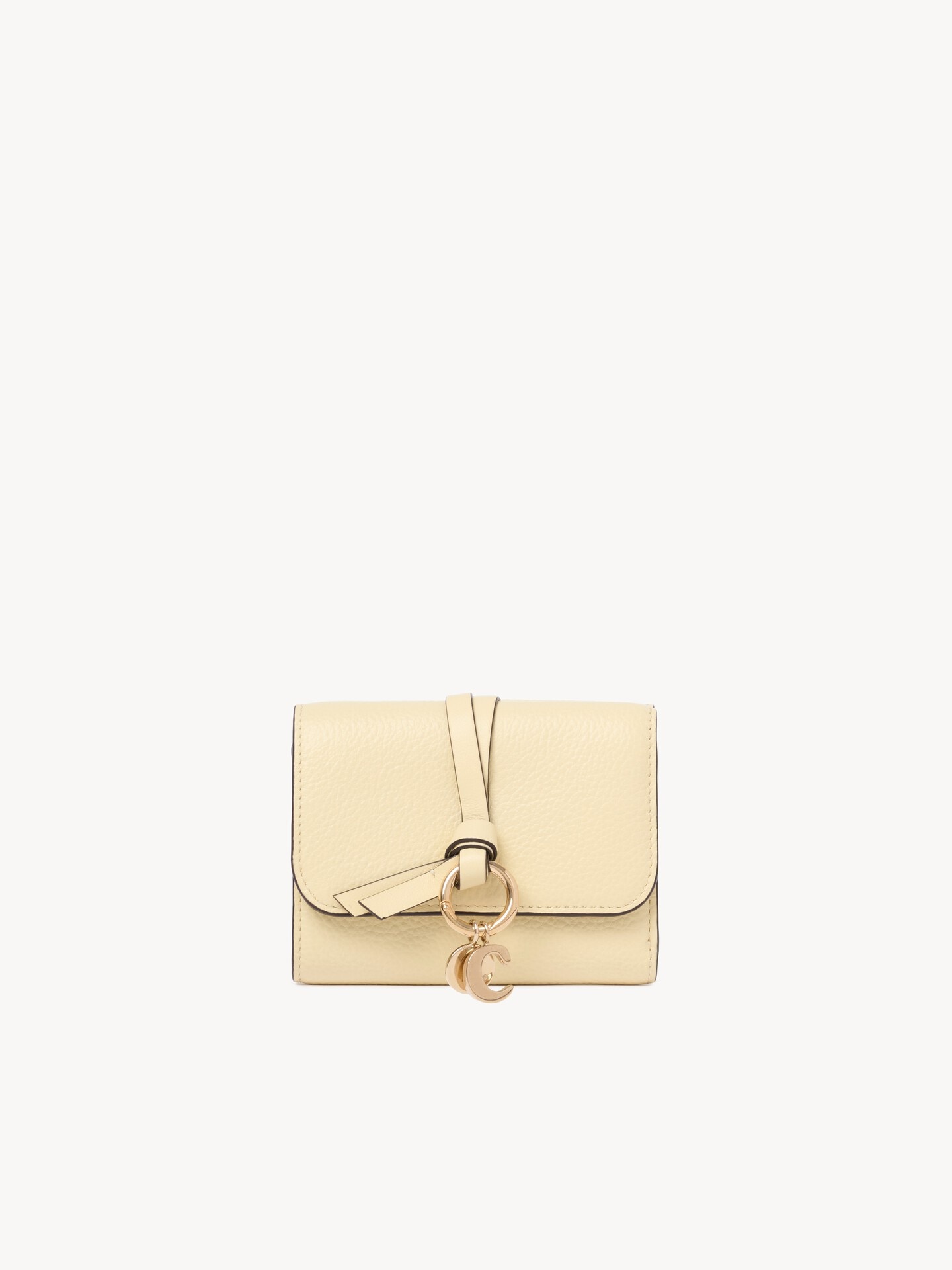 Small Alphabet tri-fold in grained leather - 2
