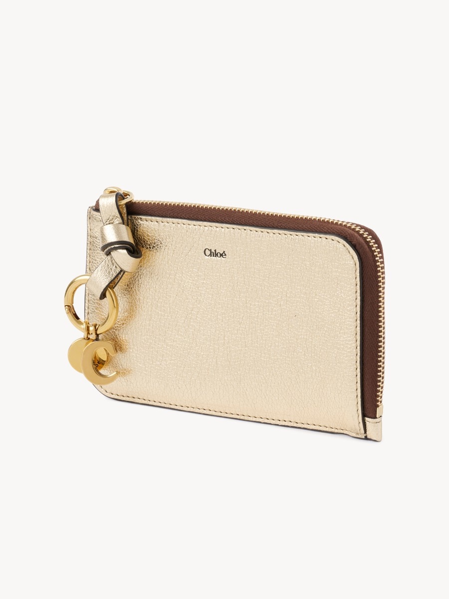 Alphabet wallet in metallized leather - 3