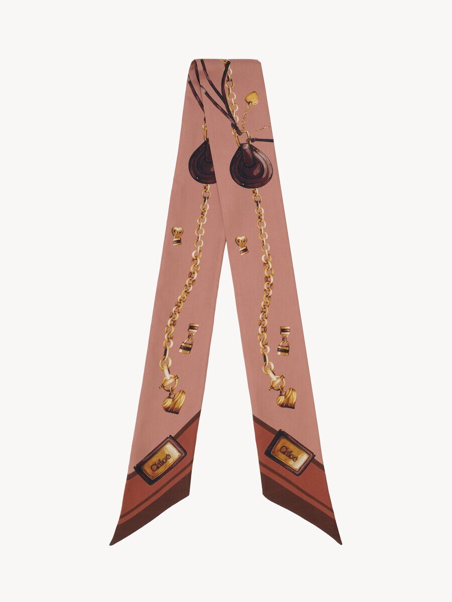 The Chlo&eacute; Paddington bandeau scarf in silk twill - 2