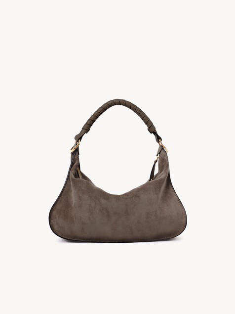 Small Marcie shoulder bag in suede leather