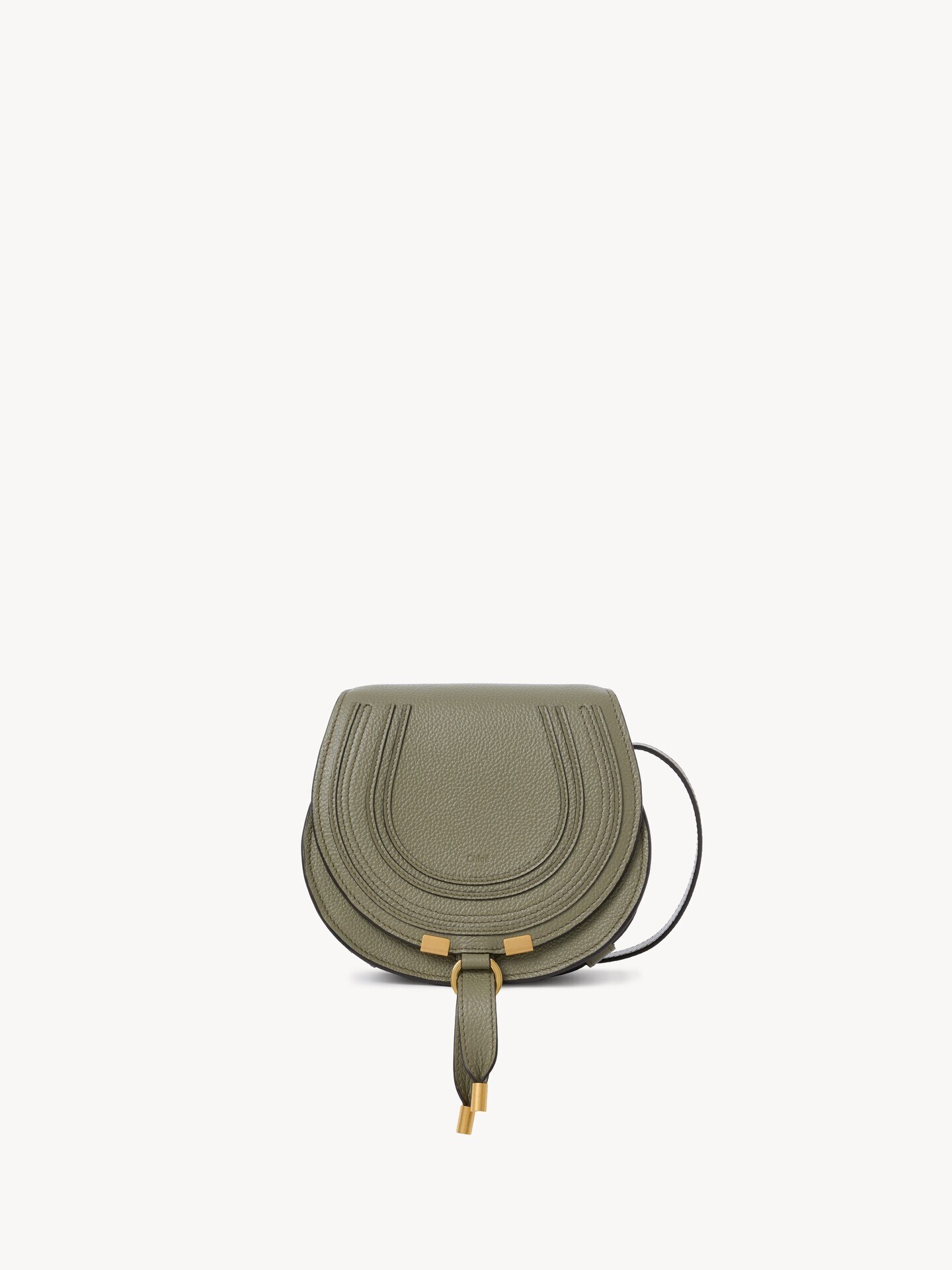 Bolso saddle Marcie peque&ntilde;o de cuero granulado - 2