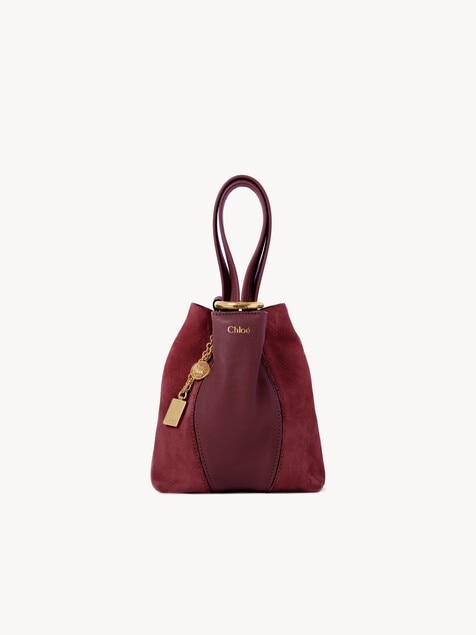 Bolso tote Chlo&eacute; Spin peque&ntilde;o de ante y cuero suave