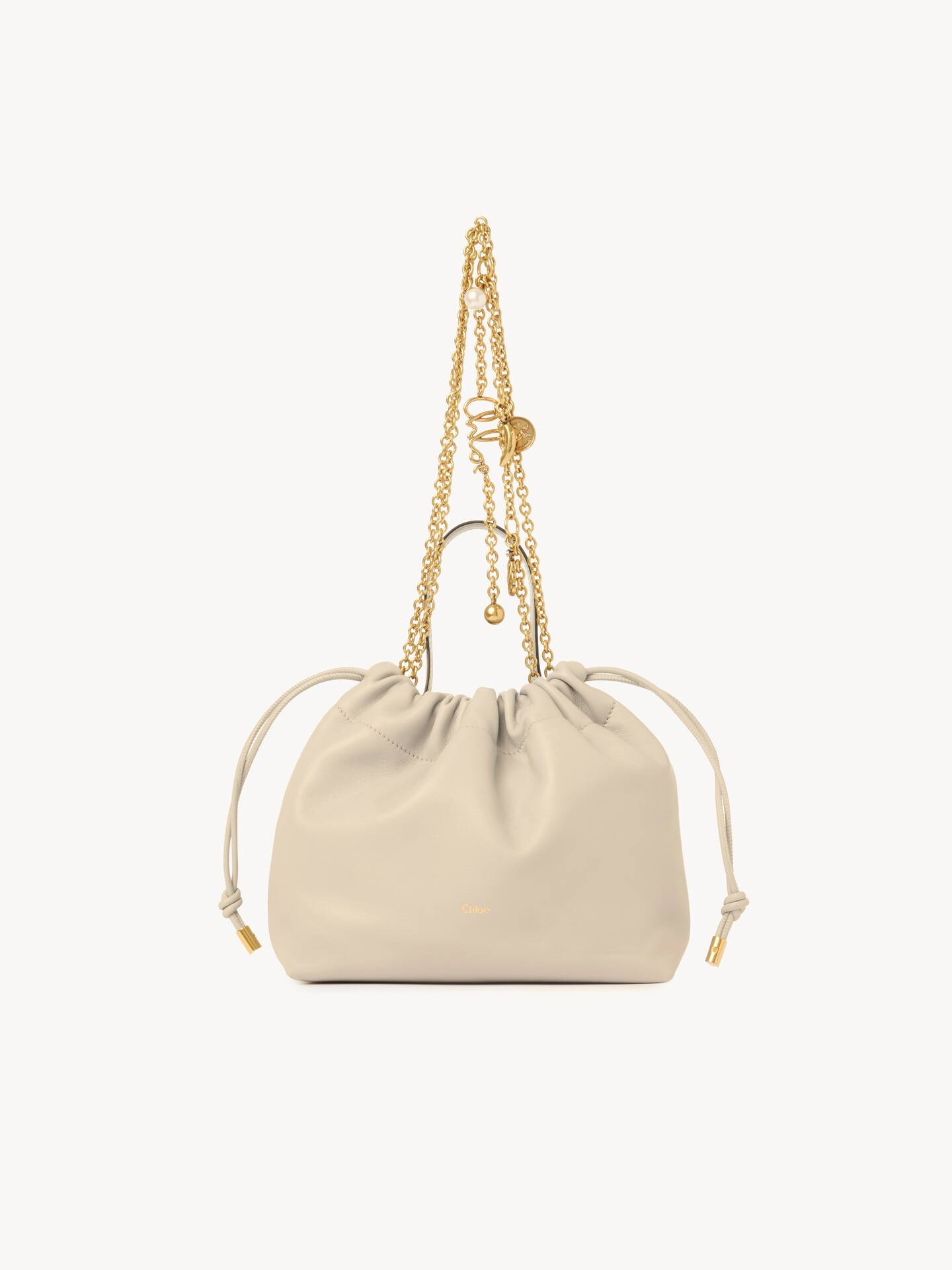 Small Chlo&eacute; Icons shoulder bag with chain in soft leather - 2