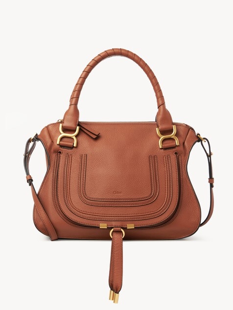 Bolso Marcie de cuero granulado