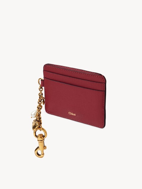 Chloé Charms card holder in grained leather