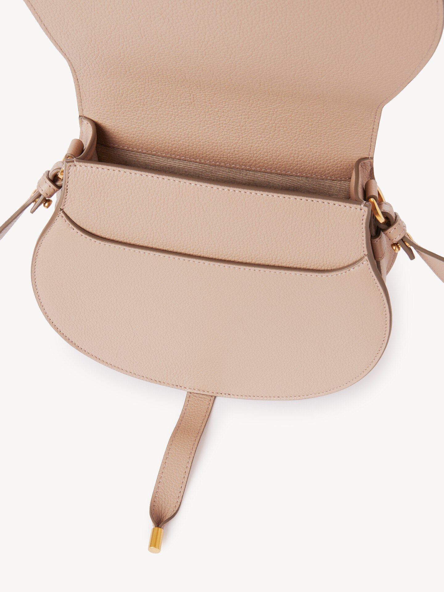 Bolso saddle Marcie de cuero granulado - 5