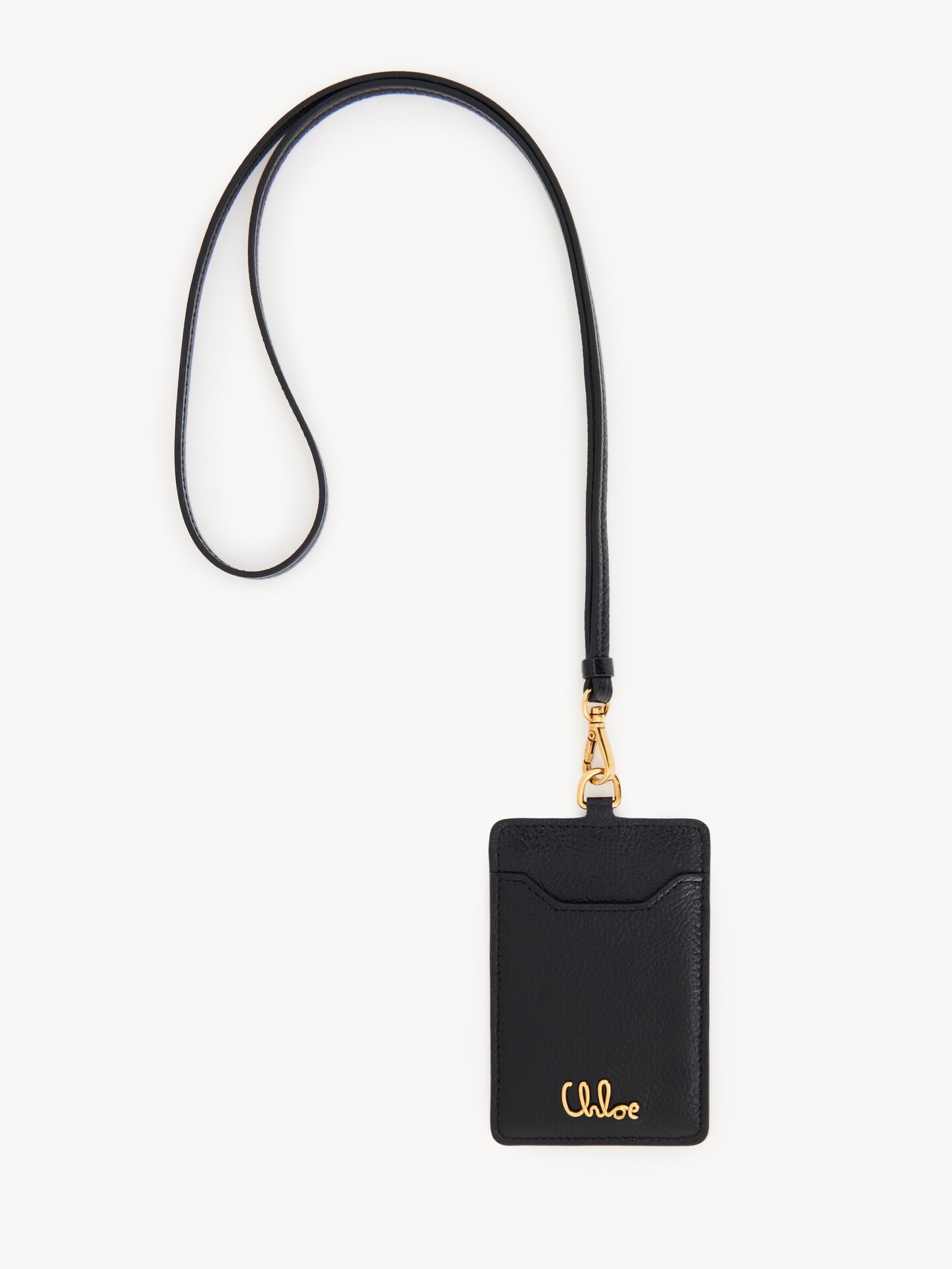Chloé Iconic pass holder in grained leather - 1