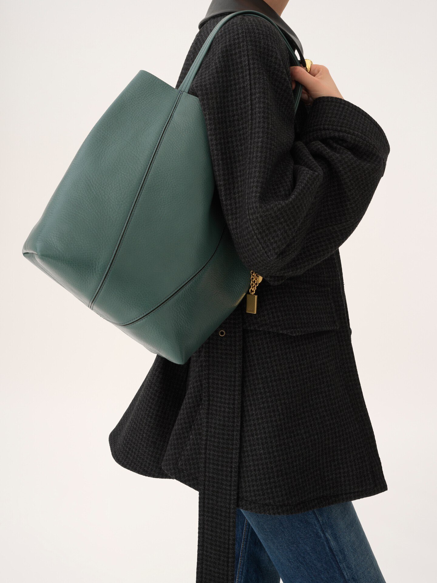 Bolso tote Chlo&eacute; Spin de cuero granulado - 3