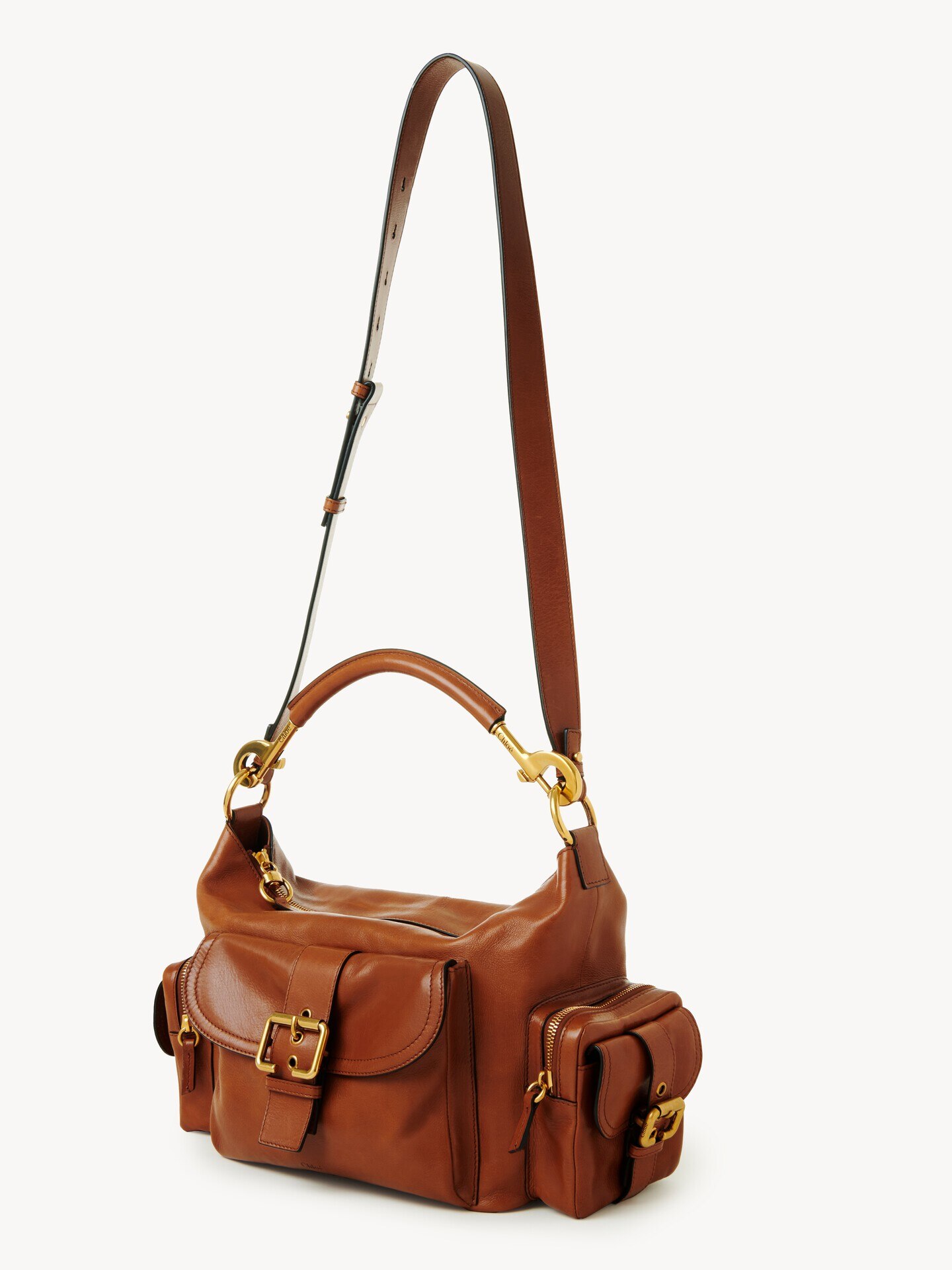 Camera bag in shiny leather - 5