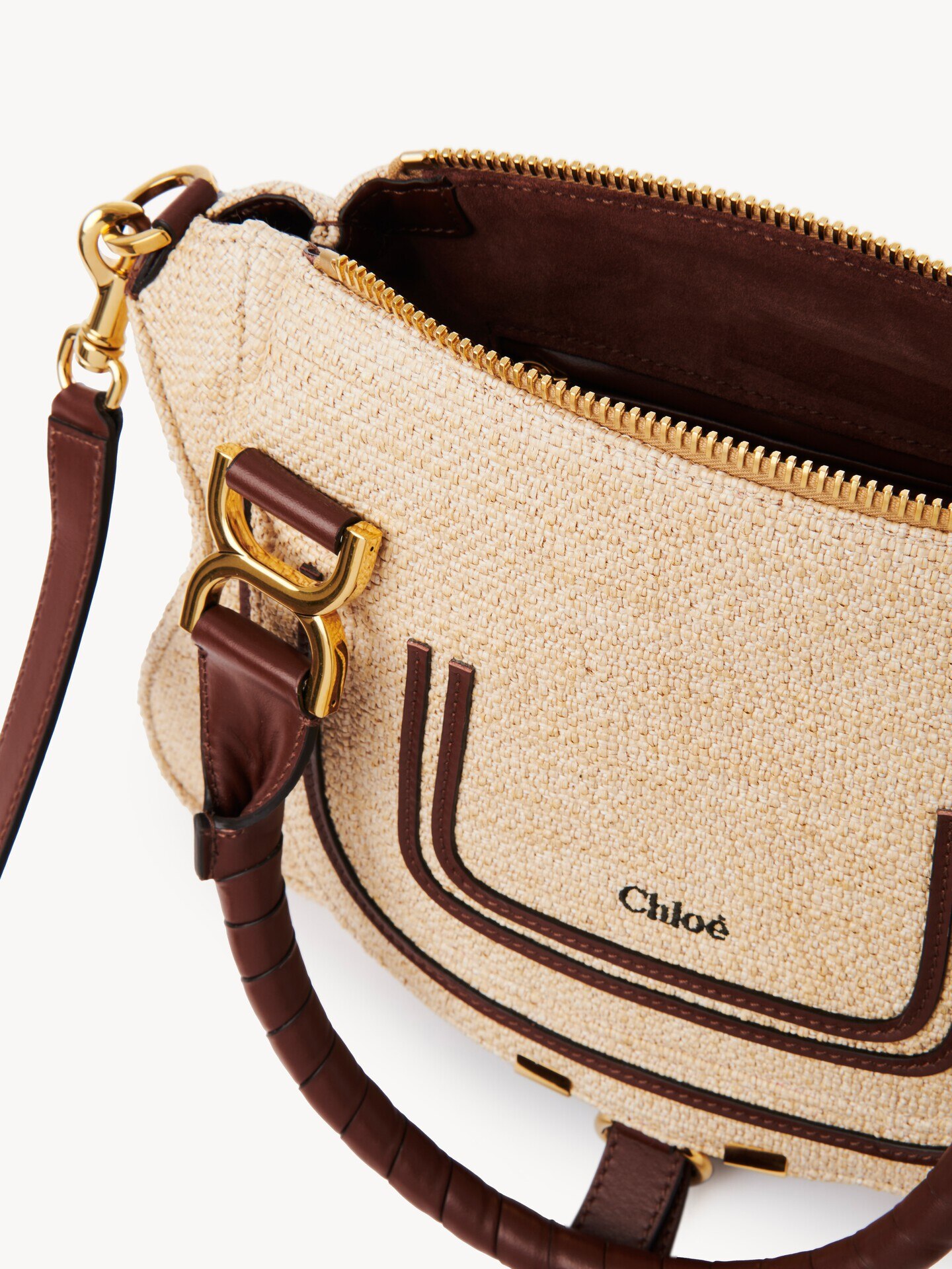 Bolso peque&ntilde;o Marcie de fibras de efecto rafia - 8
