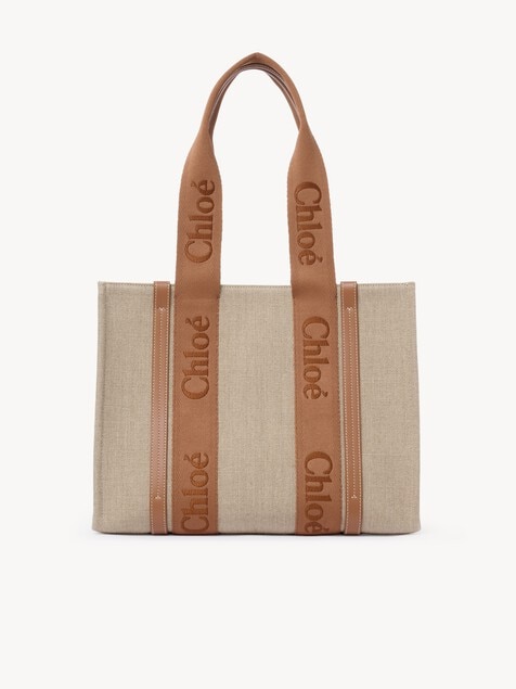 Bolso tote Woody de lino