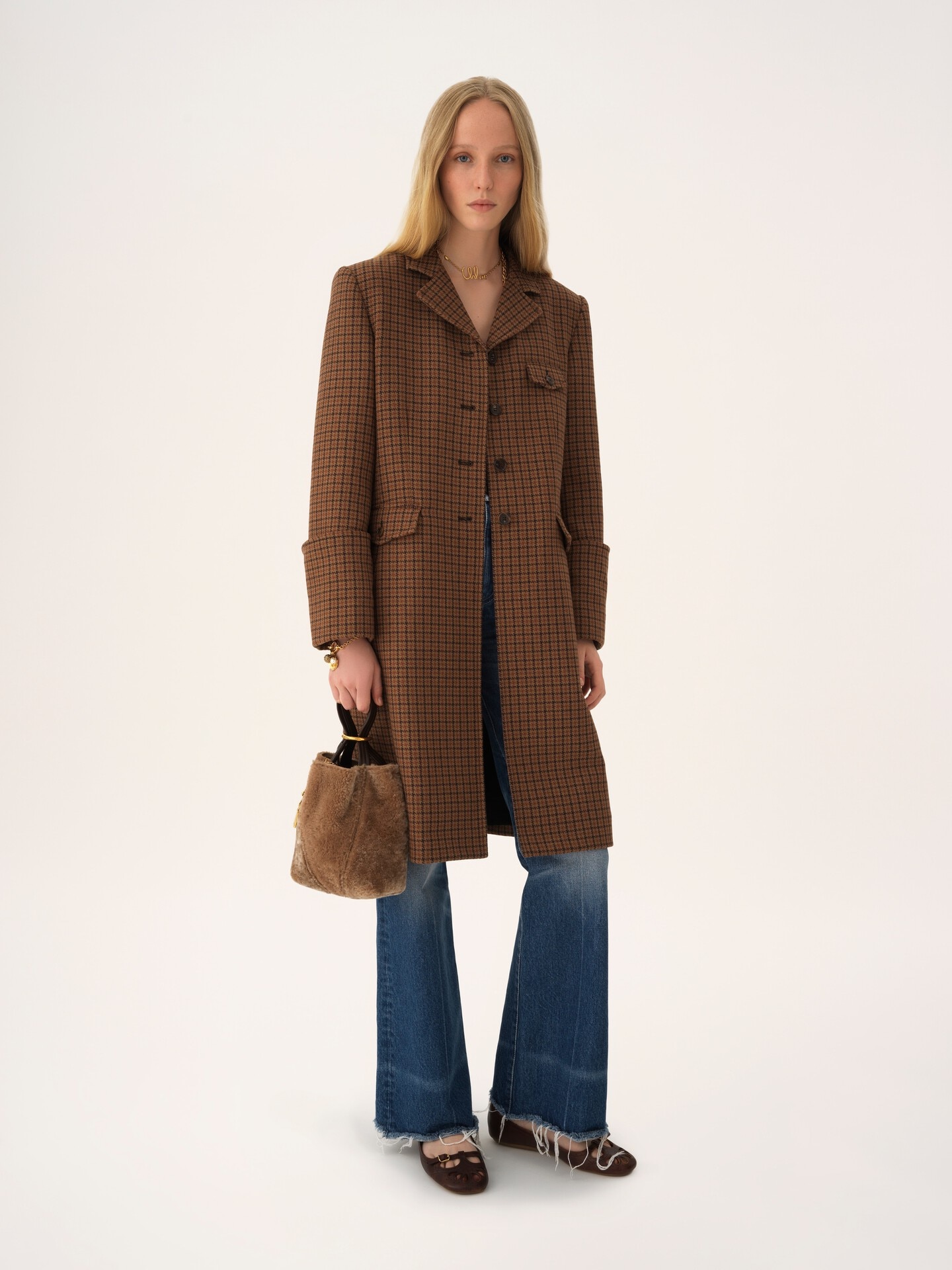 Bolso tote peque&ntilde;o Chlo&eacute; Spin de cuero de borrego - 7