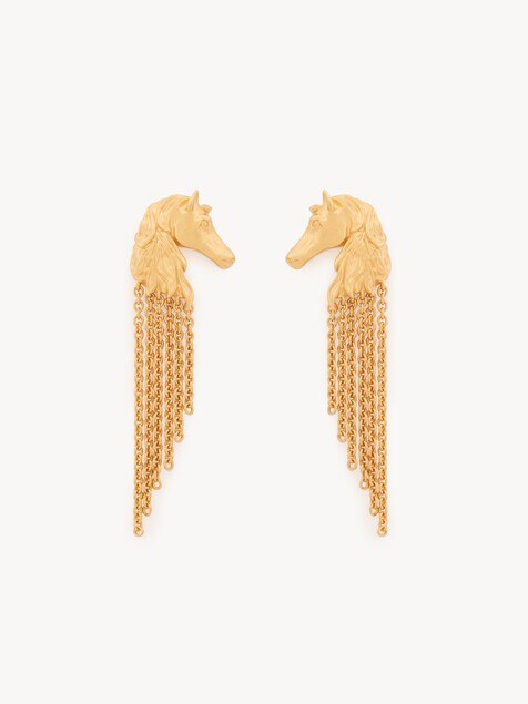 Pendientes Chlo&eacute; Chain Horse