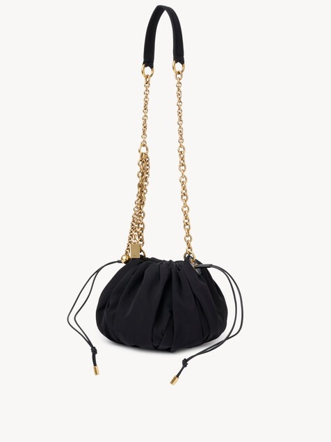 Chlo&eacute; Pliss&eacute; shoulder bag with chain in nylon