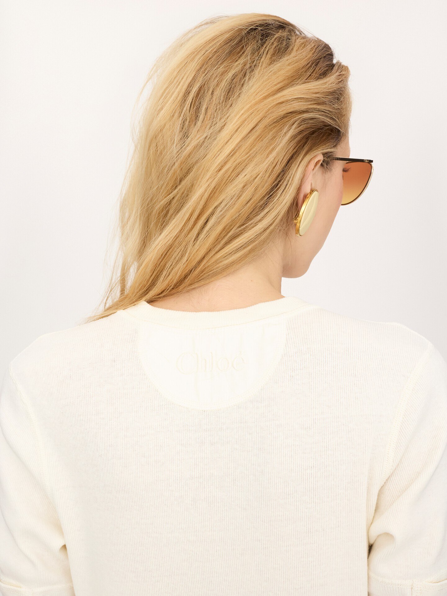 Fitted Henley mini dress in cotton jersey - 7