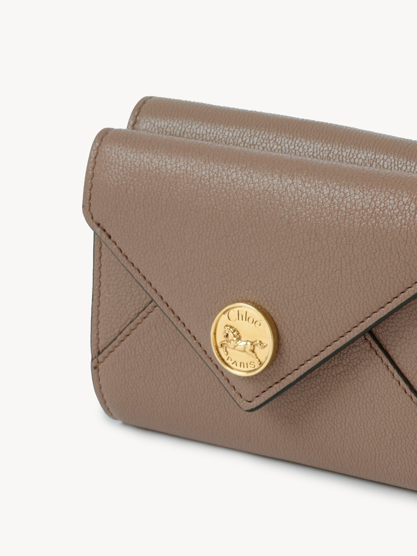 Small Envelope tri-fold wallet in grained leather - 6