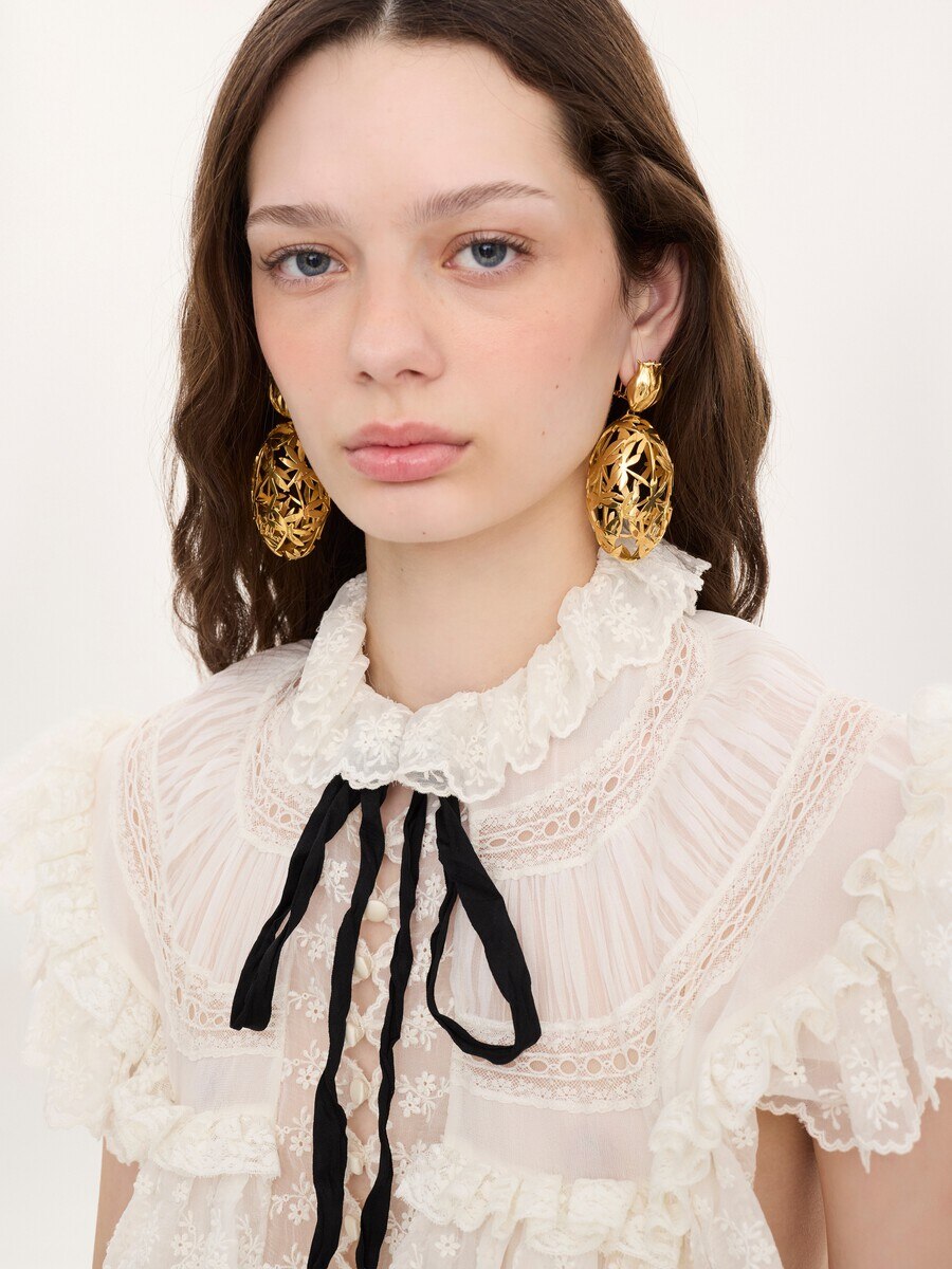 The Chlo&eacute; Gilded Cage earrings - 3