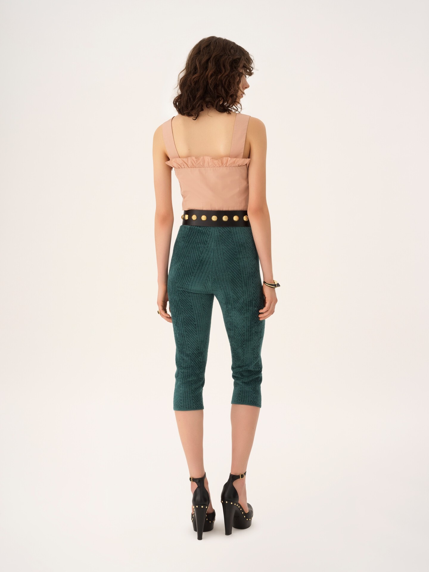Cropped fitted tank top in technical taffeta - 5