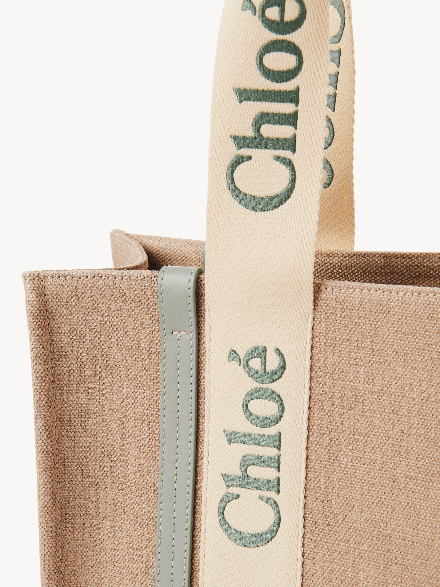 Woody tote bag in linen - 9