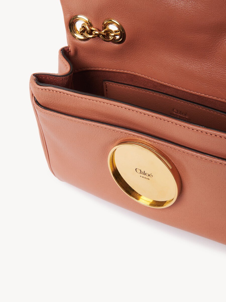 Bolso de hombro peque&ntilde;o Chlo&eacute; Heritage de cuero granulado - 8