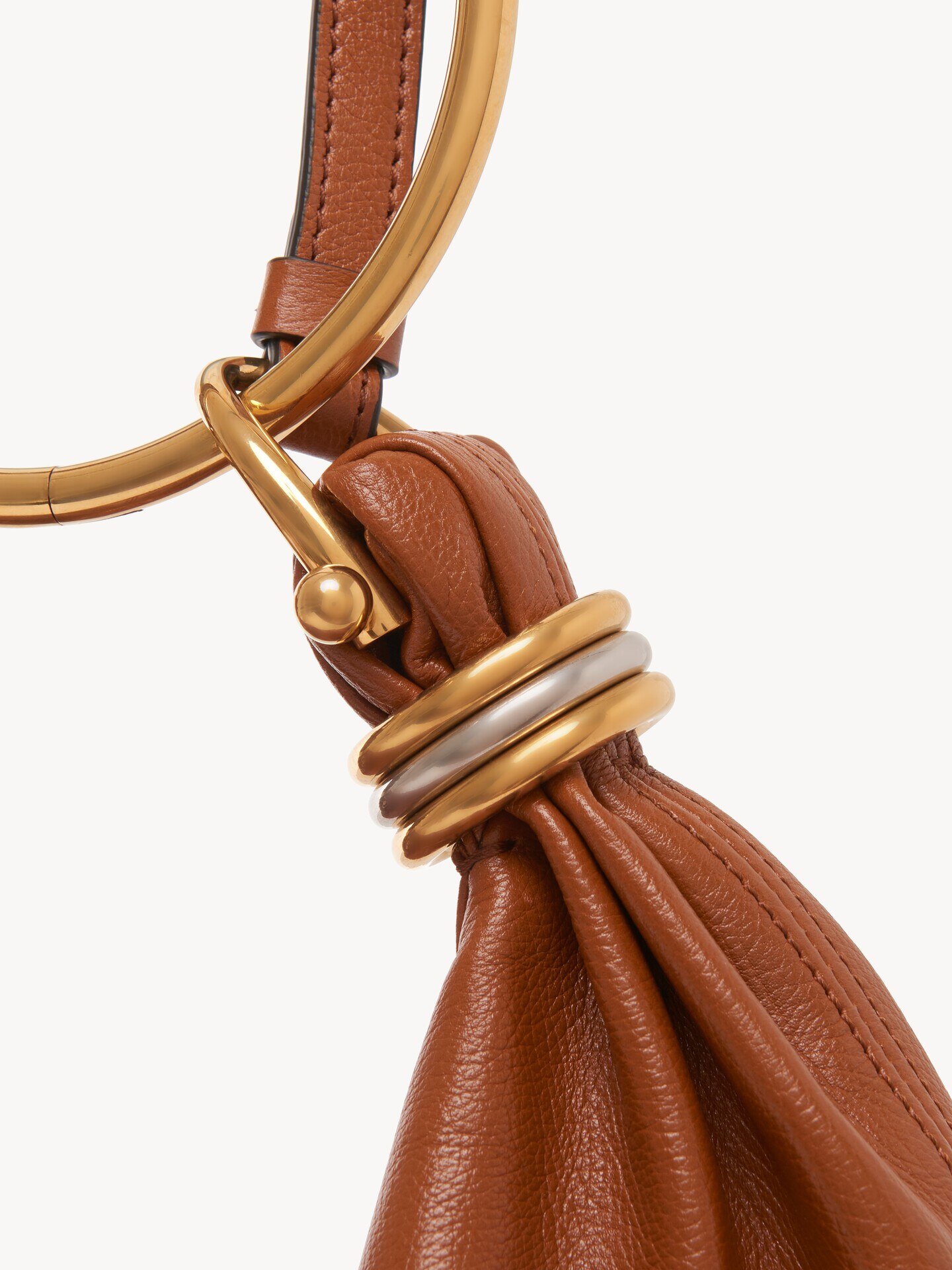 Bolso hobo Bracelet peque&ntilde;o de cuero granulado - 8