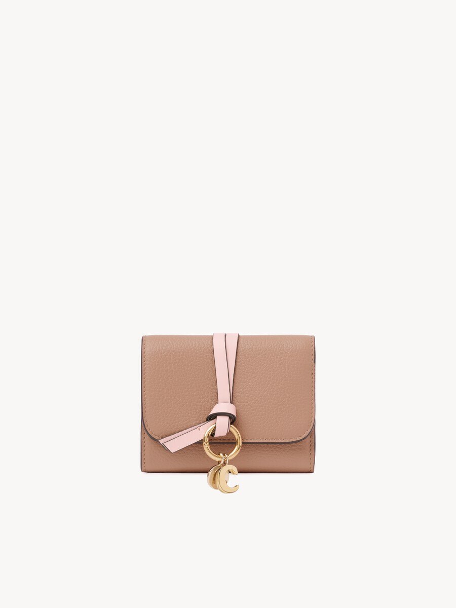 Small Alphabet tri-fold in grained leather - 2
